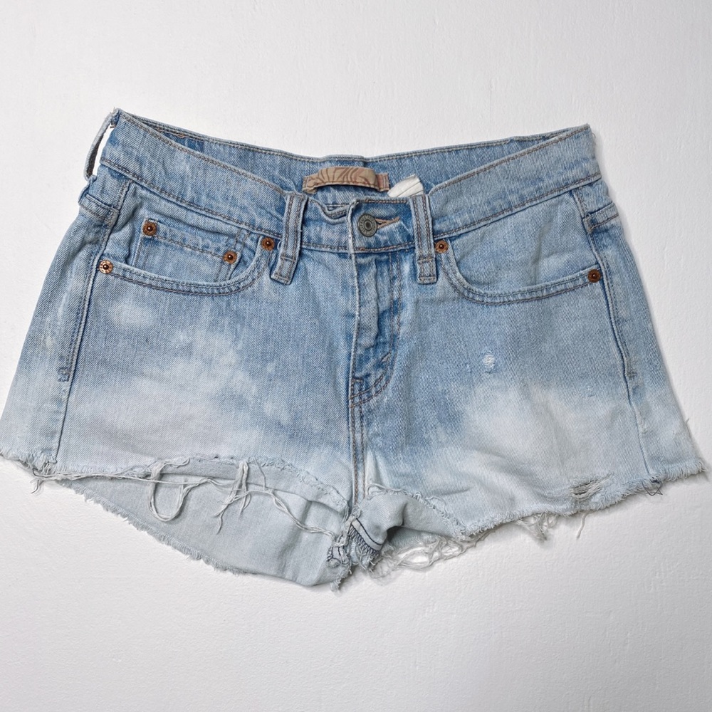 Vintage Cutoff Levis Denim Shorts dip bleach